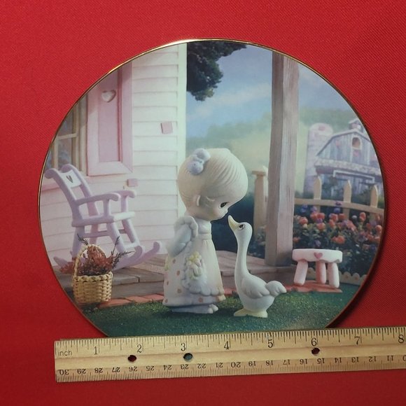 Precious Moments Decorative Plate Make A Joyful Noise Hamilton Collection 1993 - Picture 9 of 12